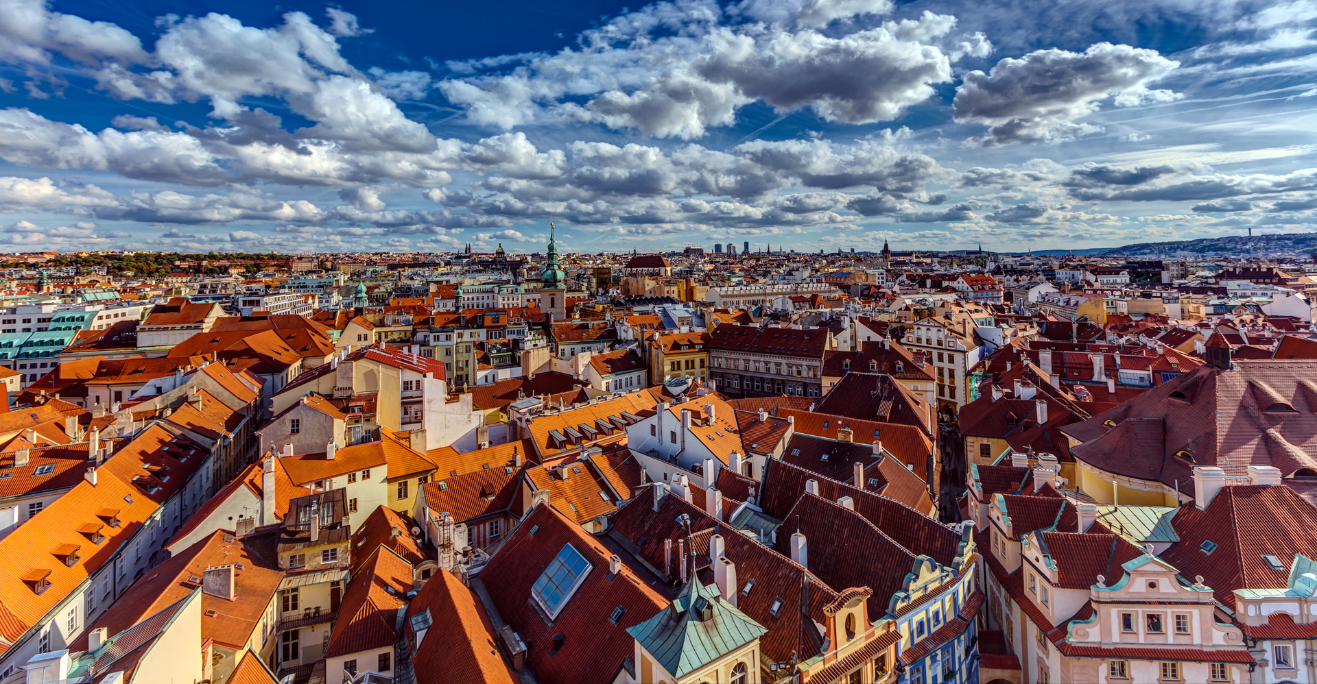 Панорама улиц Праги